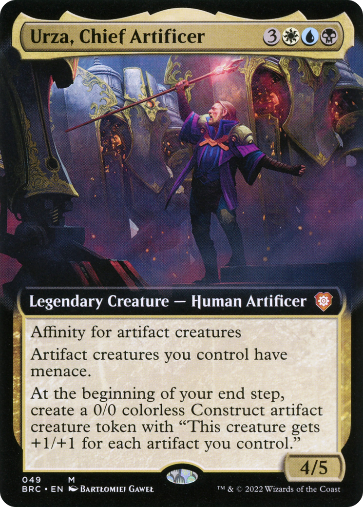 Urza, Chief Artificer (Extended Art) (049) - The Brothers' War Commander