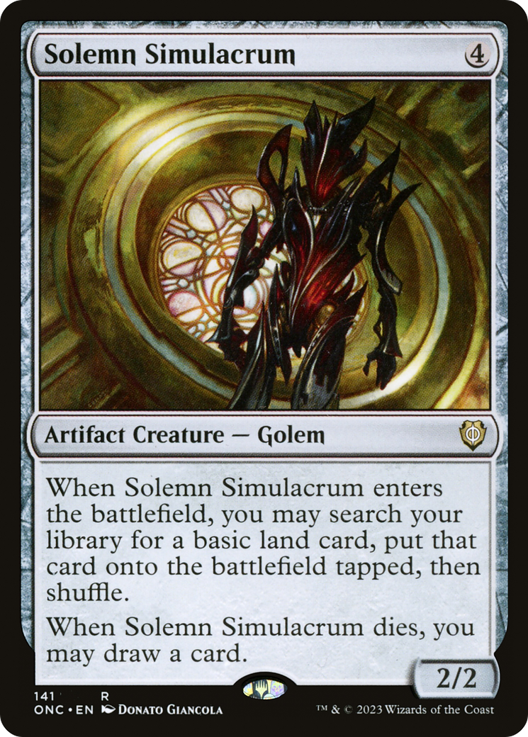 Solemn Simulacrum (141) - Phyrexia: All Will Be One Commander