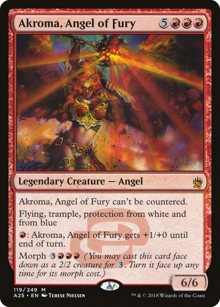 Akroma, Angel of Fury (119) Foil - Masters 25
