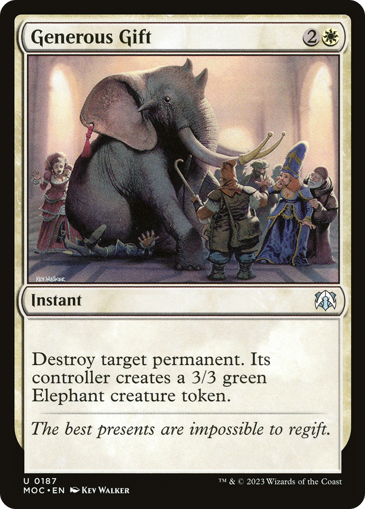 Generous Gift (187) - March of the Machine Commander