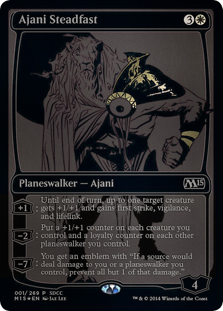 Ajani Steadfast (001) Foil - San Diego Comic-Con 2014