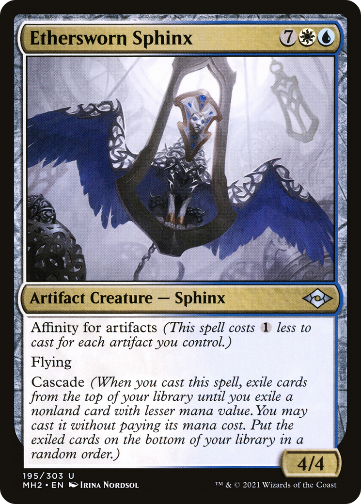 Ethersworn Sphinx (195) Foil - Modern Horizons 2