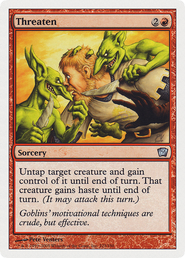 Threaten (223) Foil - Ninth Edition