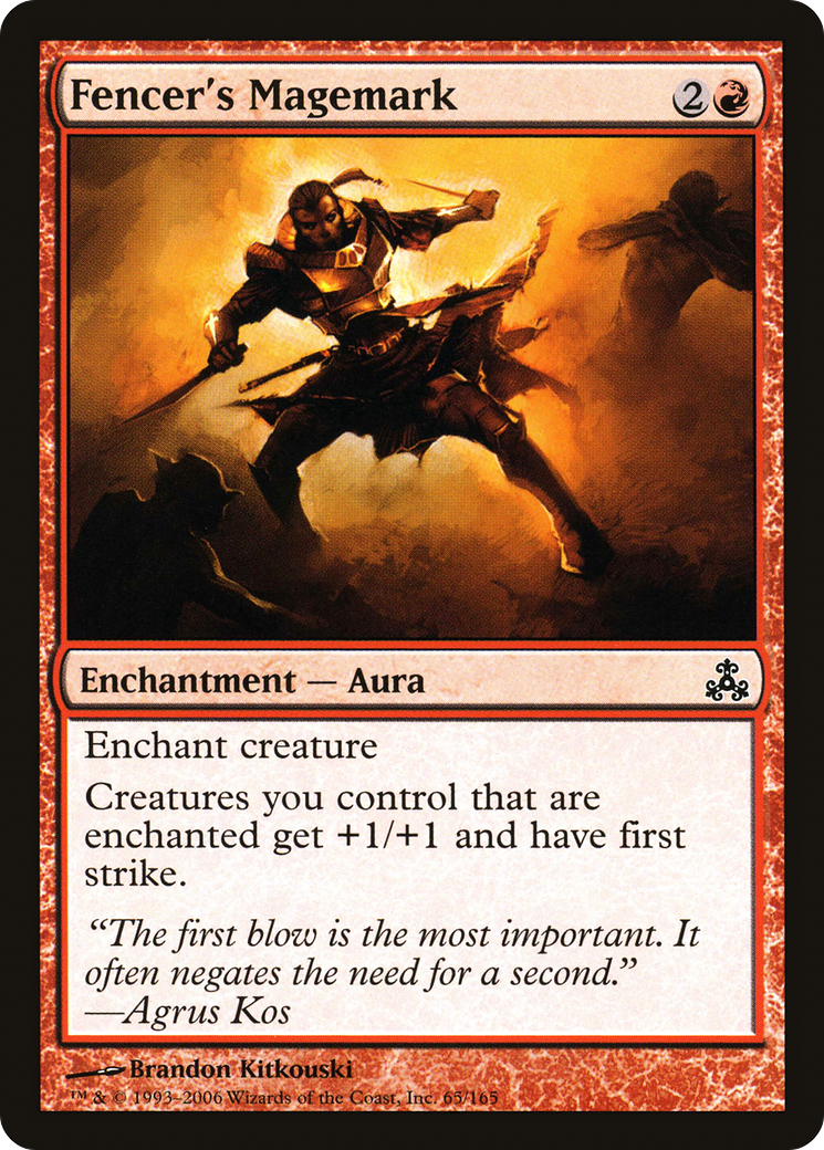 Fencer's Magemark (065) Foil - Guildpact