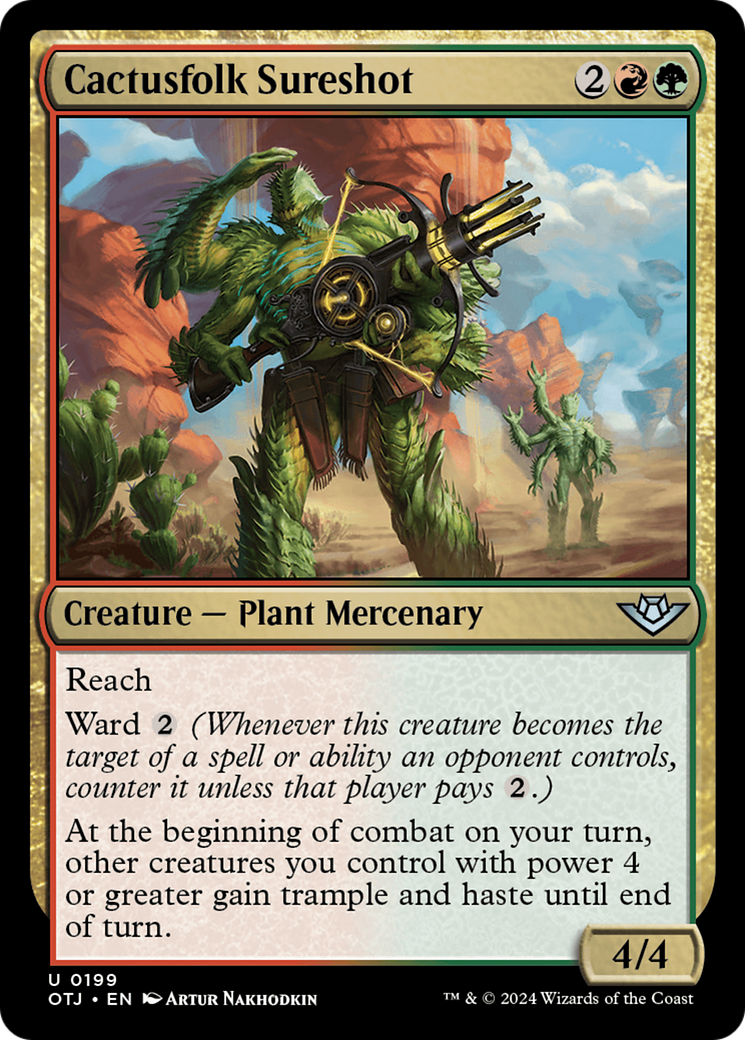 Cactusfolk Sureshot (199) Foil - Outlaws of Thunder Junction