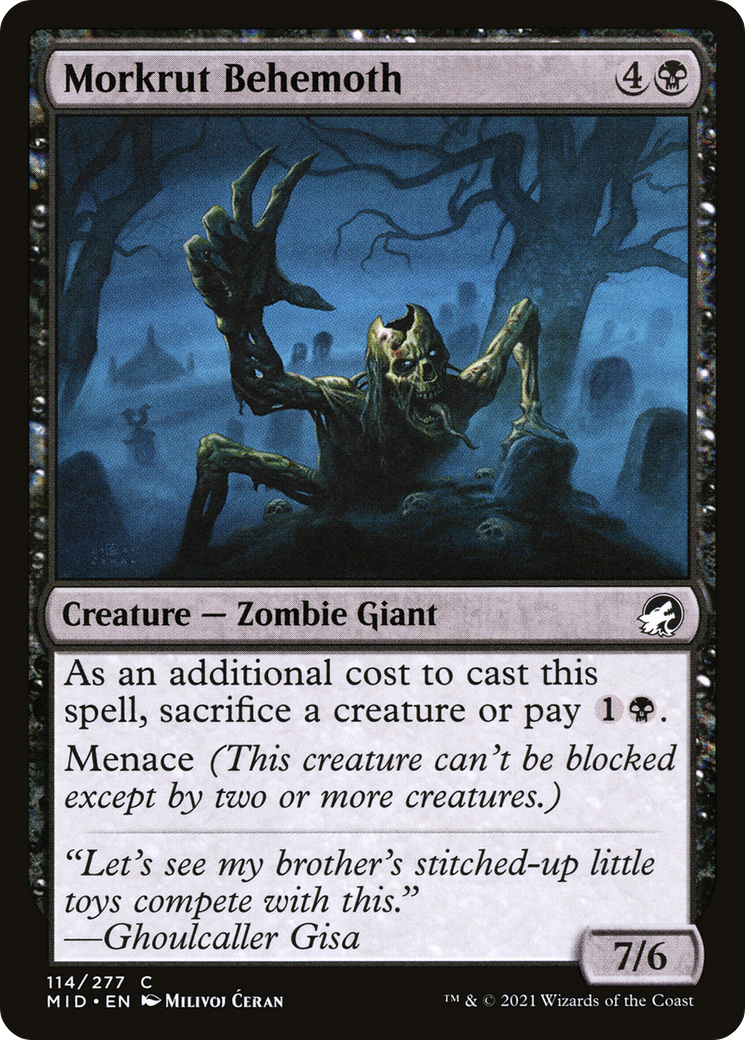 Morkrut Behemoth (114) Foil - Innistrad: Midnight Hunt
