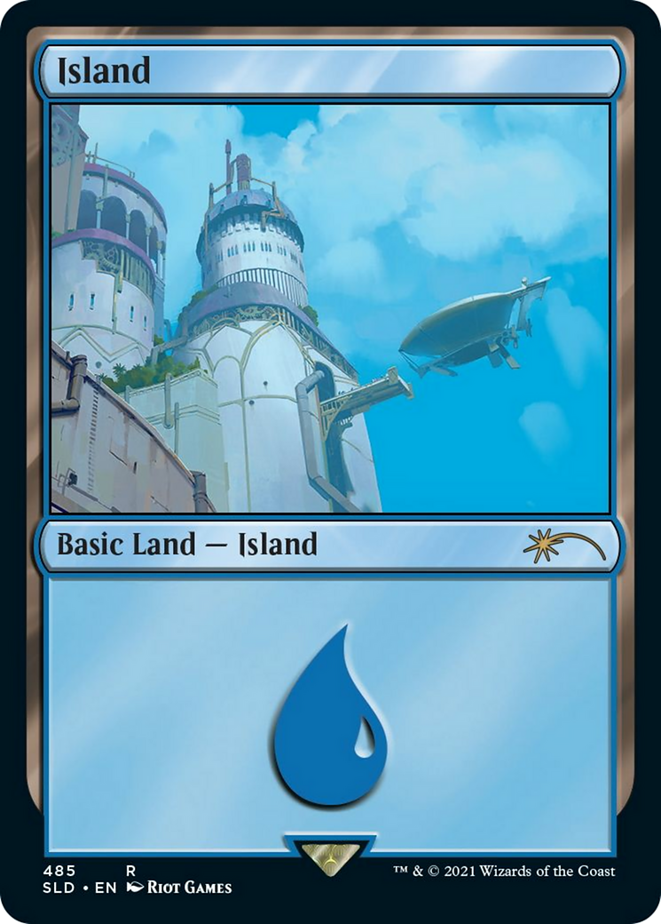 Island (485) Foil - Secret Lair Drop