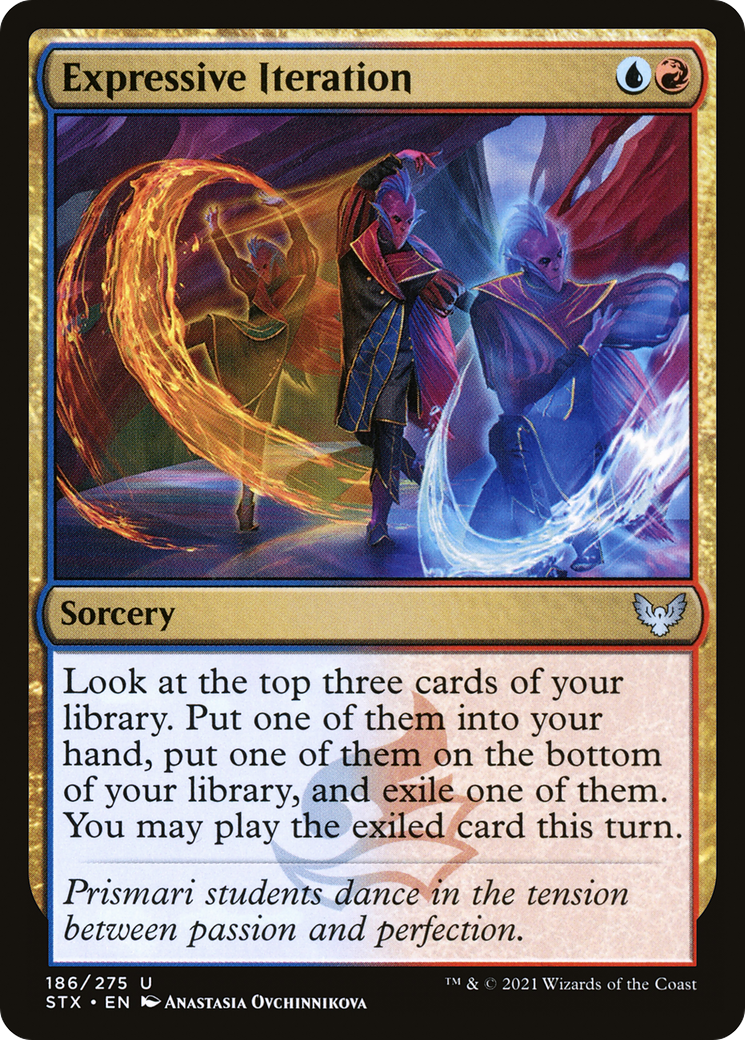 Expressive Iteration (186) Foil - Strixhaven: School of Mages