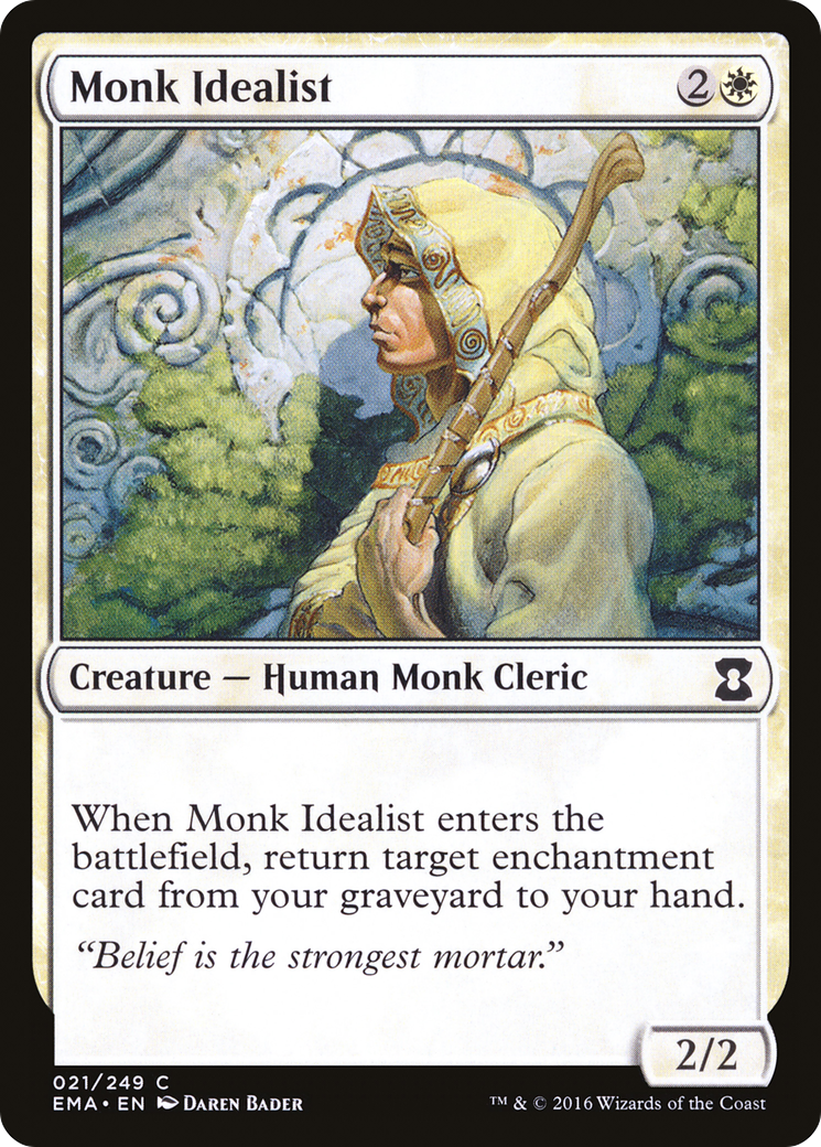 Monk Idealist (021) Foil - Eternal Masters