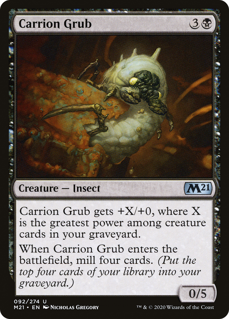 Carrion Grub (092) Foil - Core Set 2021