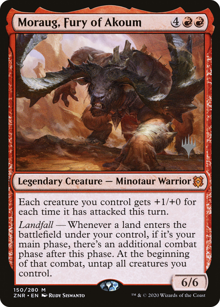 Moraug, Fury of Akoum (150) Foil - Zendikar Rising Promos