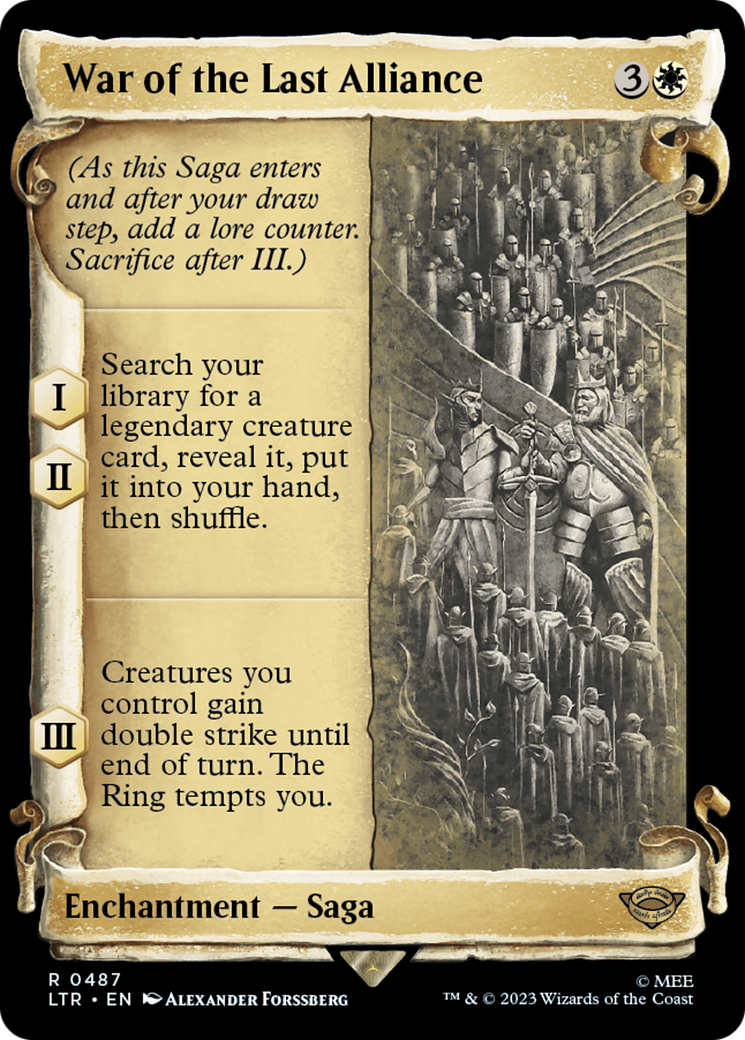 War of the Last Alliance (Showcase) (487) Foil - The Lord of the Rings: Tales of Middle-earth