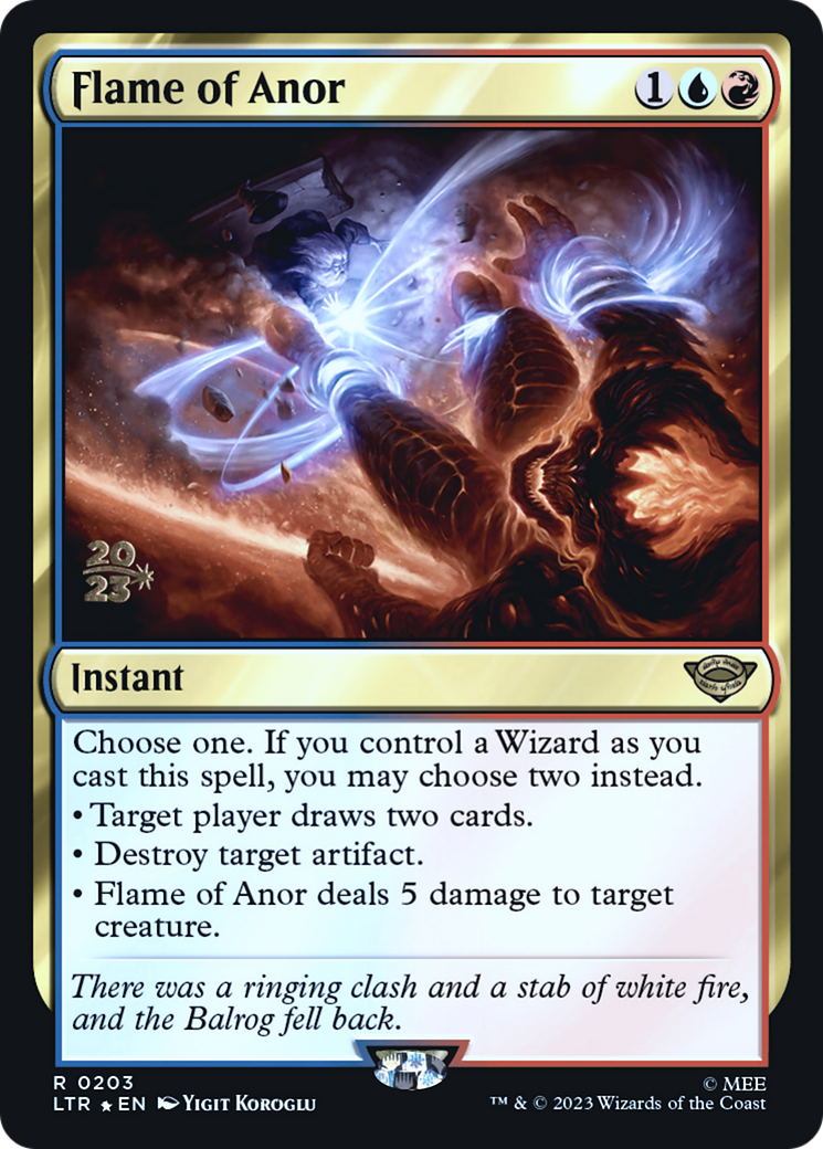 Flame of Anor (203s) Foil - Tales of Middle-earth Promos