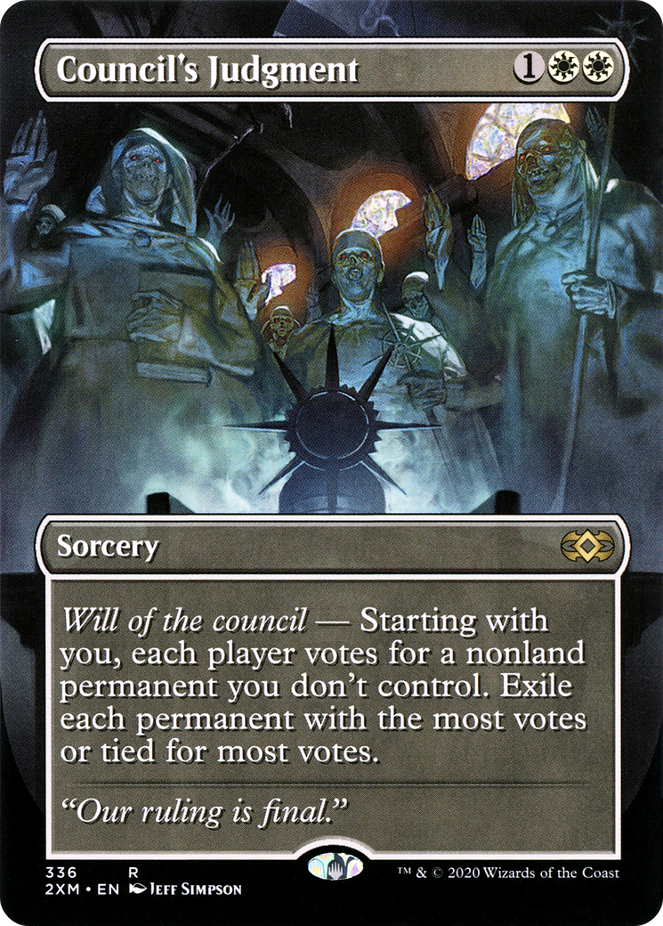 Council's Judgment (Borderless) (336) Foil - Double Masters