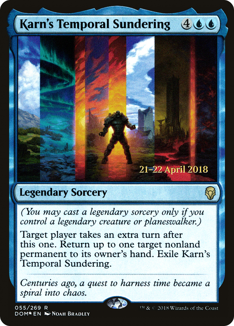 Karn's Temporal Sundering (55s) Foil - Dominaria Promos