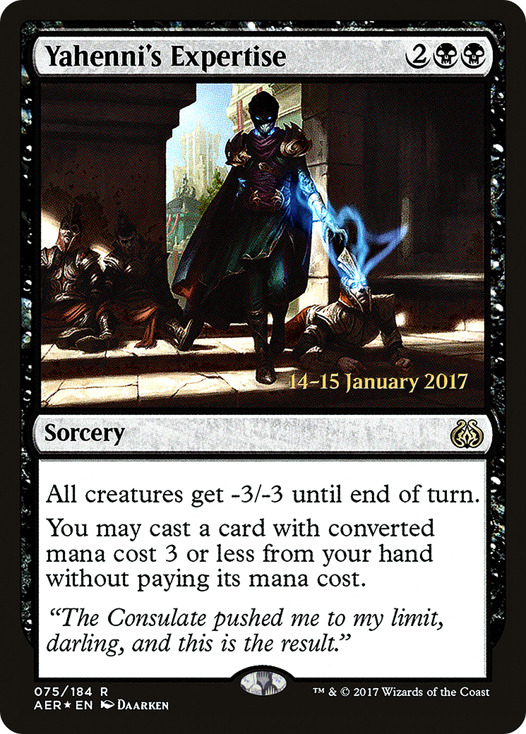 Yahenni's Expertise (75s) Foil - Aether Revolt Promos