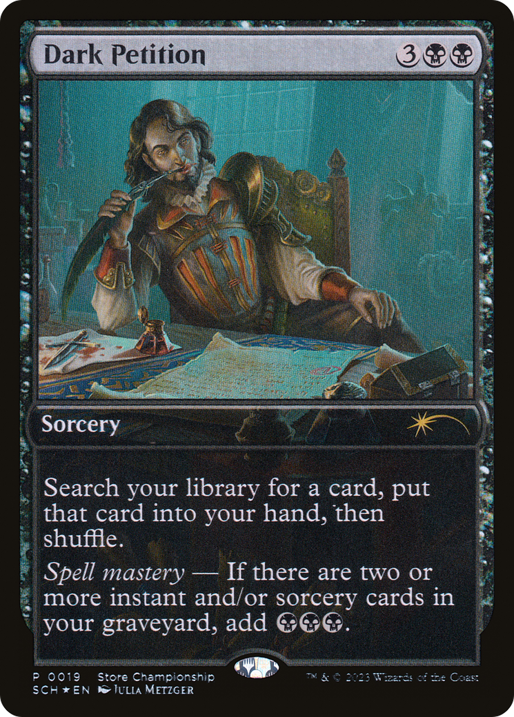 Dark Petition (019) Foil - Store Championships
