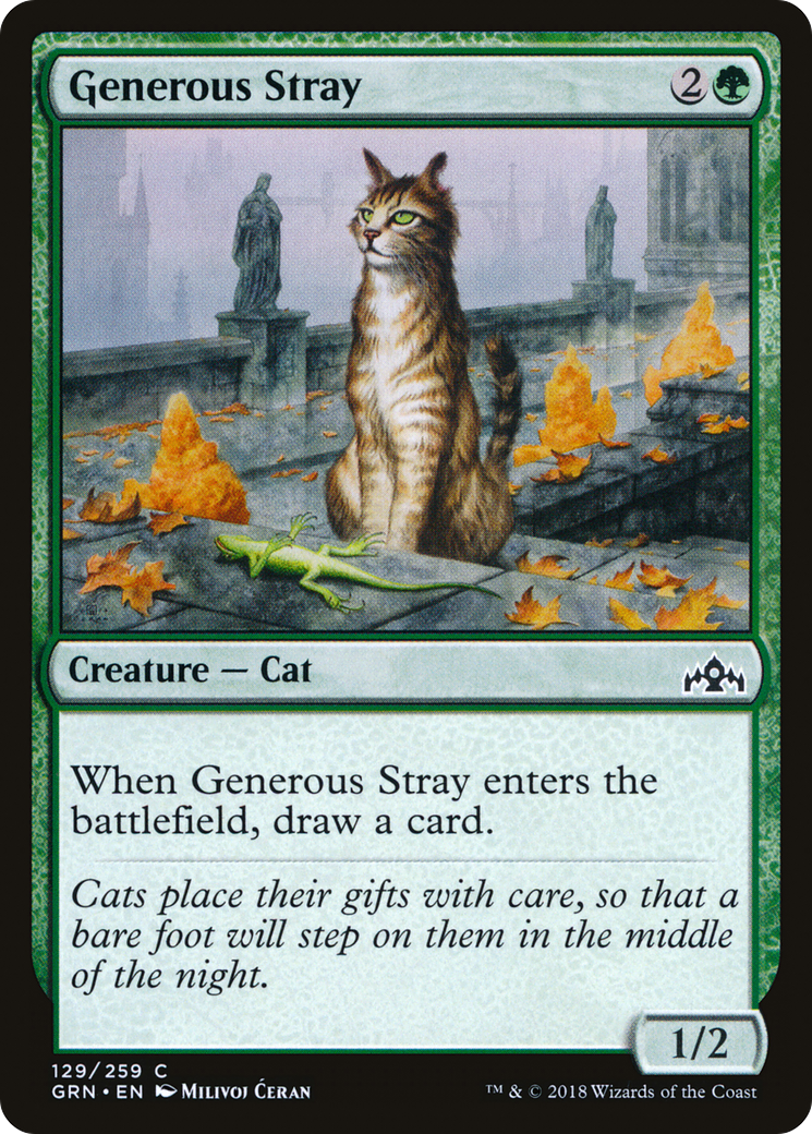 Generous Stray (129) Foil - Guilds of Ravnica