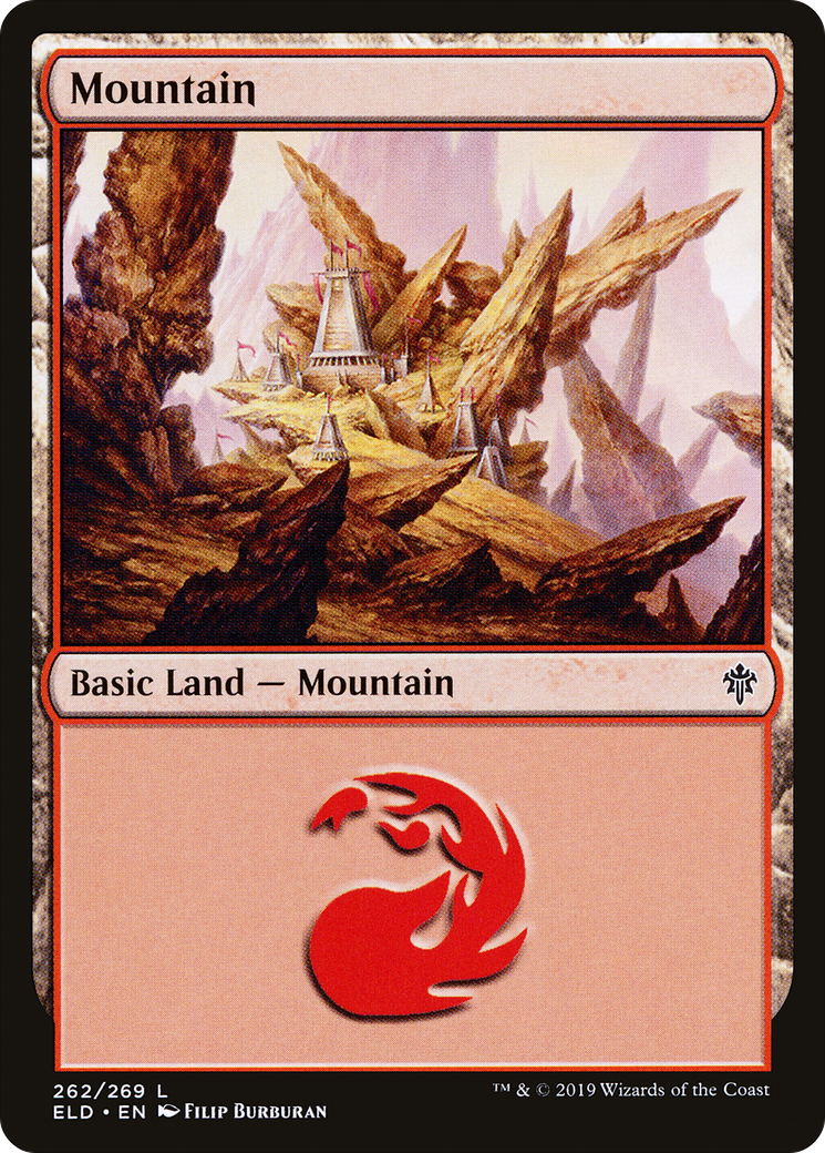 Mountain (262) Foil - Throne of Eldraine