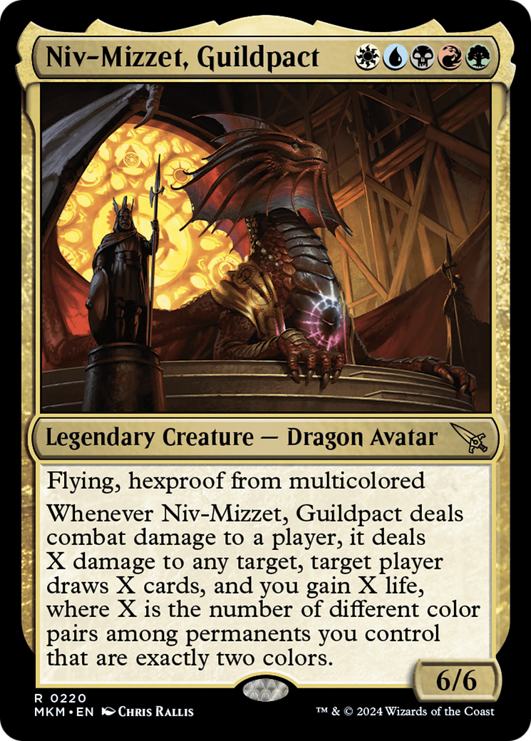 Niv-Mizzet, Guildpact (220) Foil - Murders at Karlov Manor
