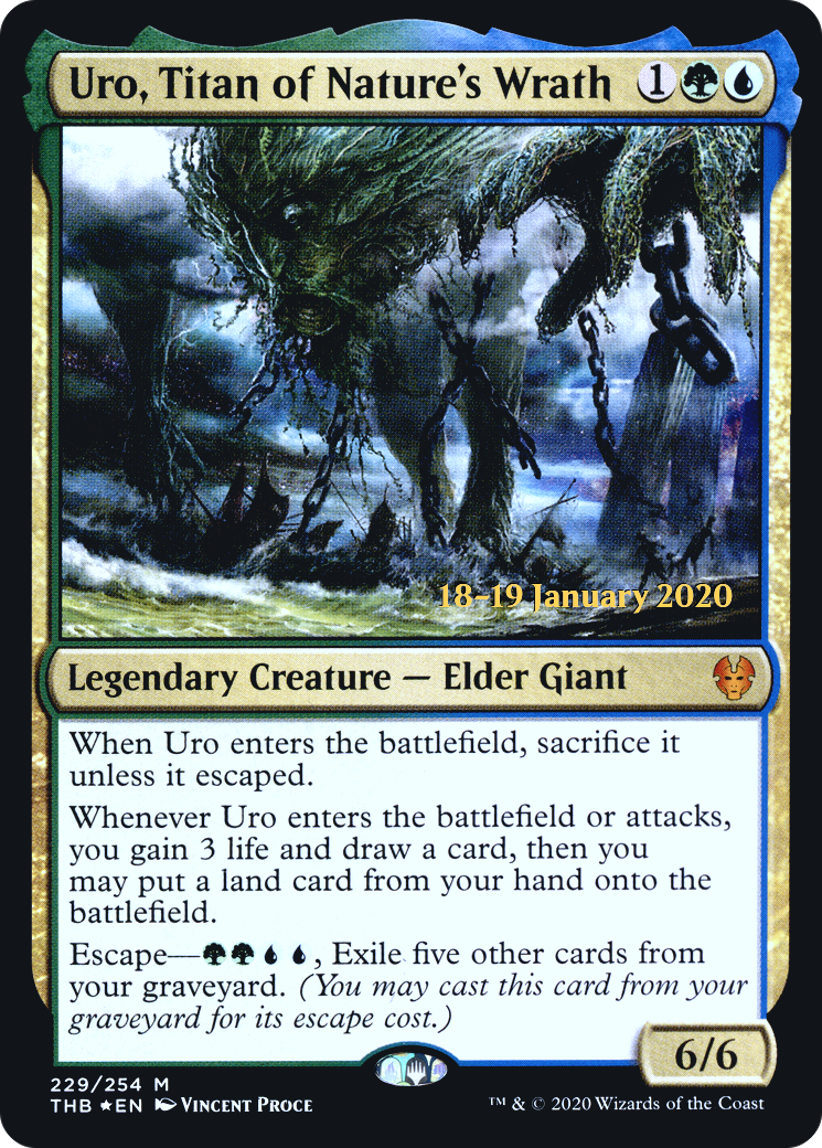 Uro, Titan of Nature's Wrath (229) Foil - Theros Beyond Death Promos