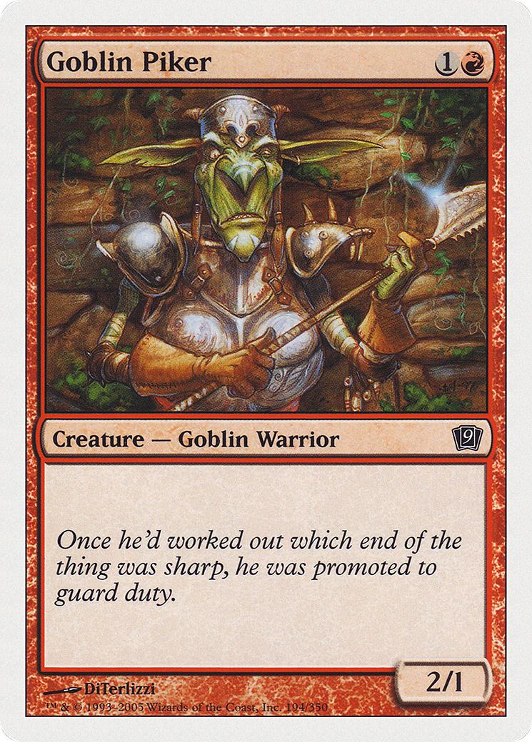 Goblin Piker (194) Foil - Ninth Edition