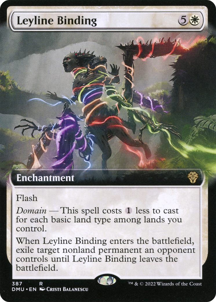 Leyline Binding (Extended Art) (387) Foil - Dominaria United
