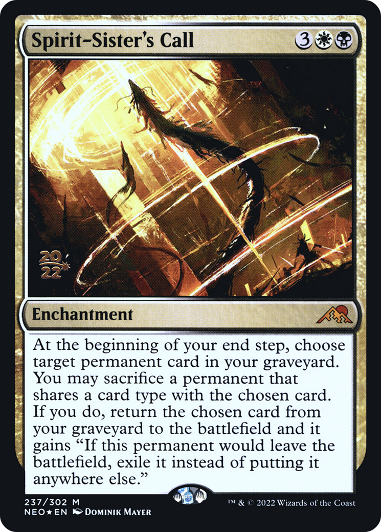 Spirit-Sister's Call (237) Foil - Kamigawa: Neon Dynasty Promos