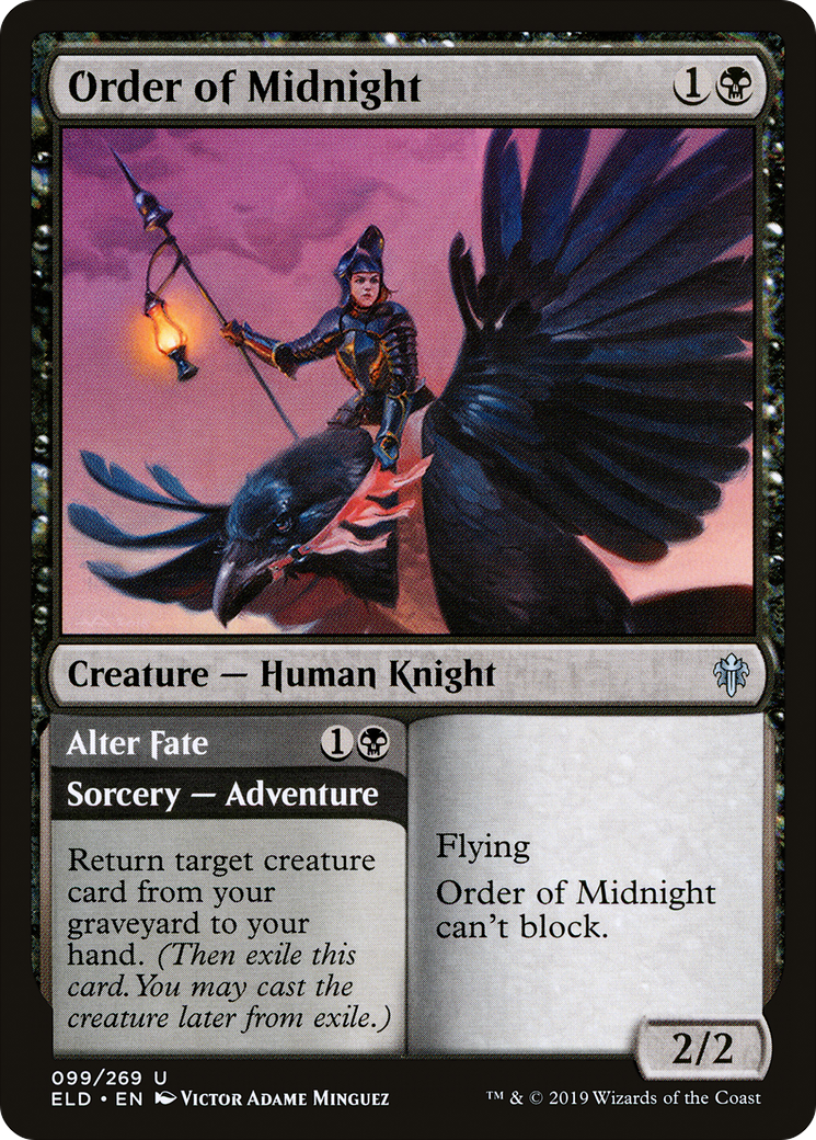 Order of Midnight // Alter Fate (099) Foil - Throne of Eldraine