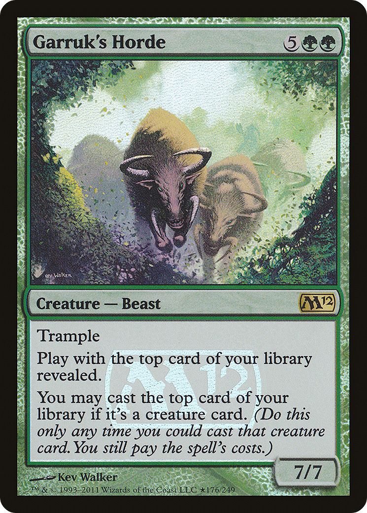 Garruk's Horde (176★) Foil - Magic 2012 Promos