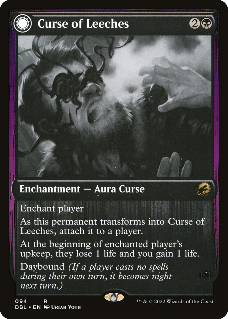 Curse of Leeches // Leeching Lurker (094) Foil - Innistrad: Double Feature
