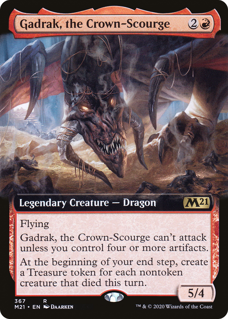 Gadrak, the Crown-Scourge (Extended Art) (367) Foil - Core Set 2021