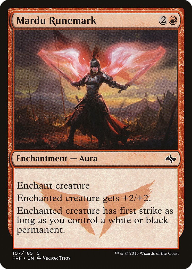 Mardu Runemark (107) Foil - Fate Reforged