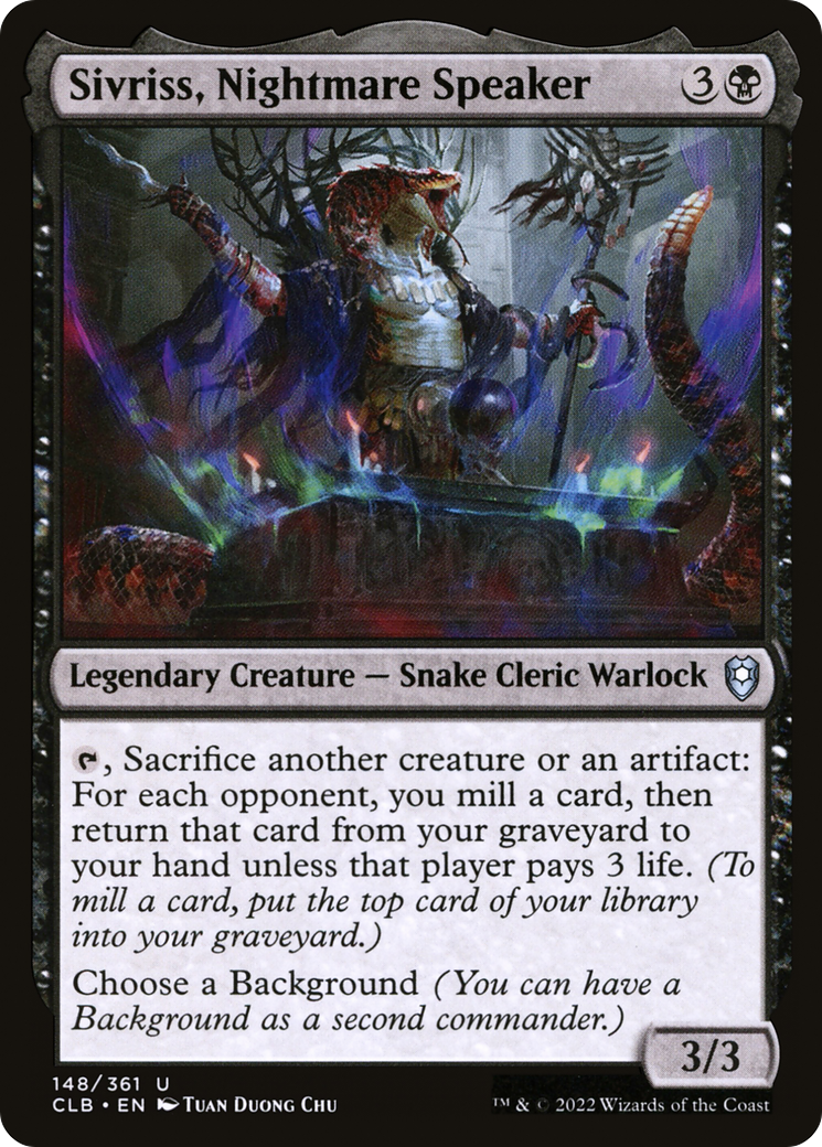 Sivriss, Nightmare Speaker (148) Foil - Commander Legends: Battle for Baldur's Gate