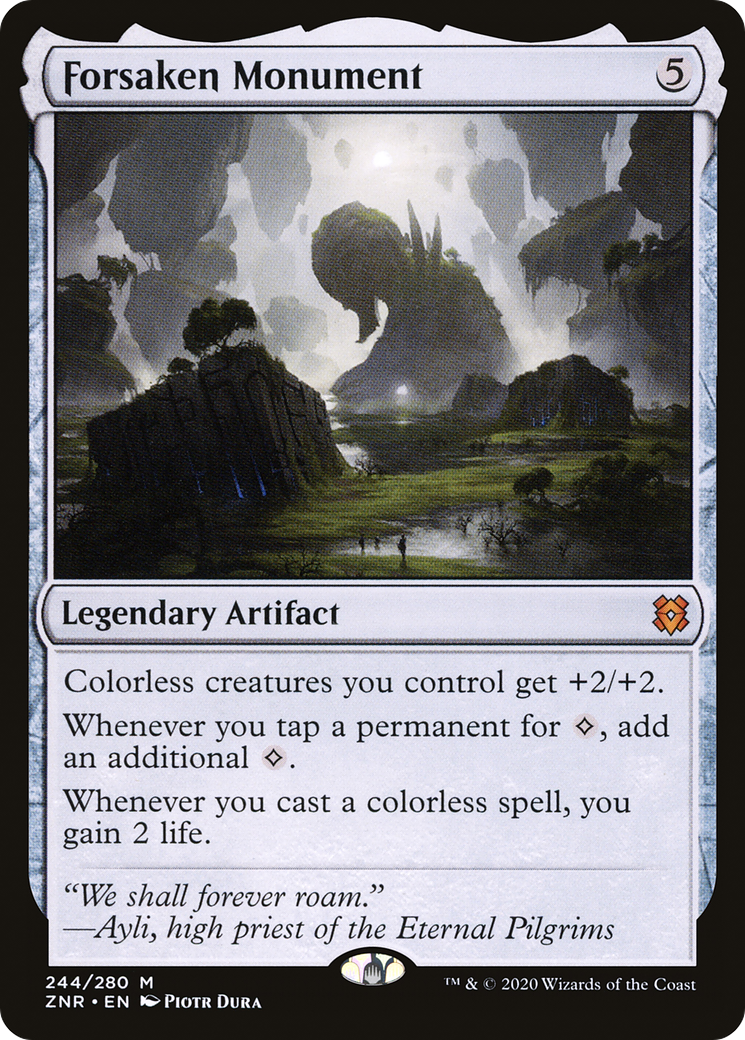 Forsaken Monument (244) Foil - Zendikar Rising