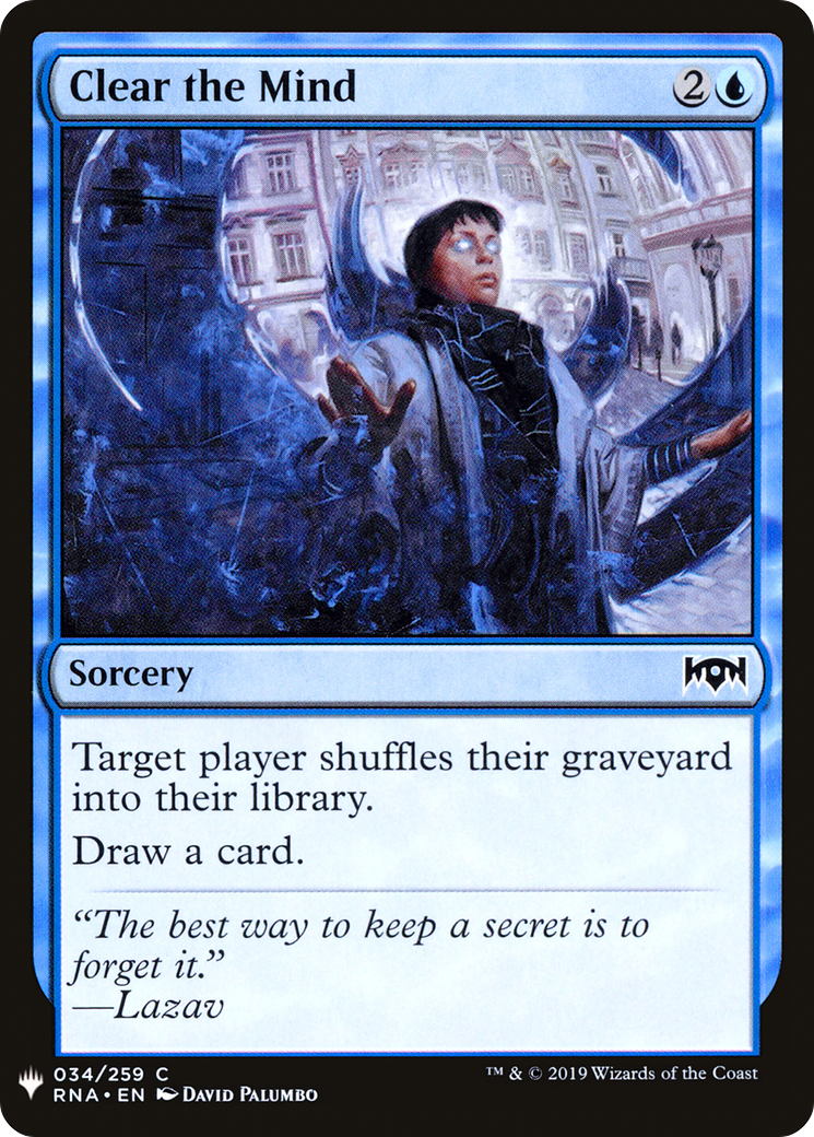 Clear the Mind (RNA-34) - The List