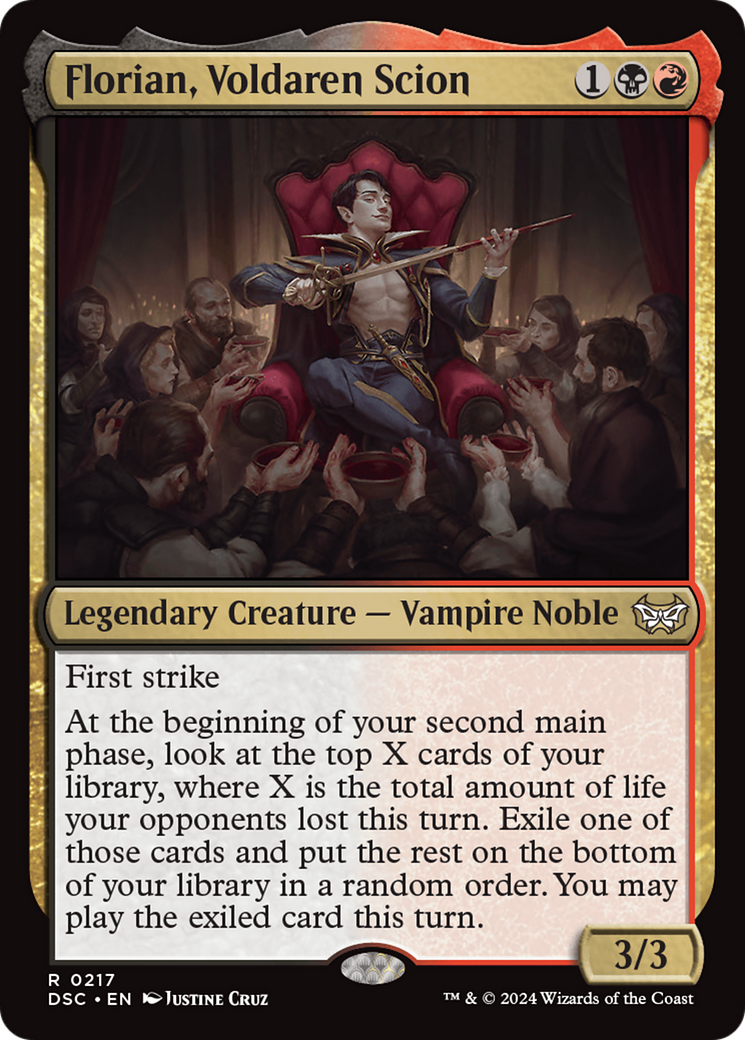 Florian, Voldaren Scion (217) - Duskmourn: House of Horror Commander