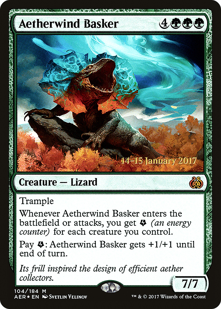 Aetherwind Basker (104s) Foil - Aether Revolt Promos
