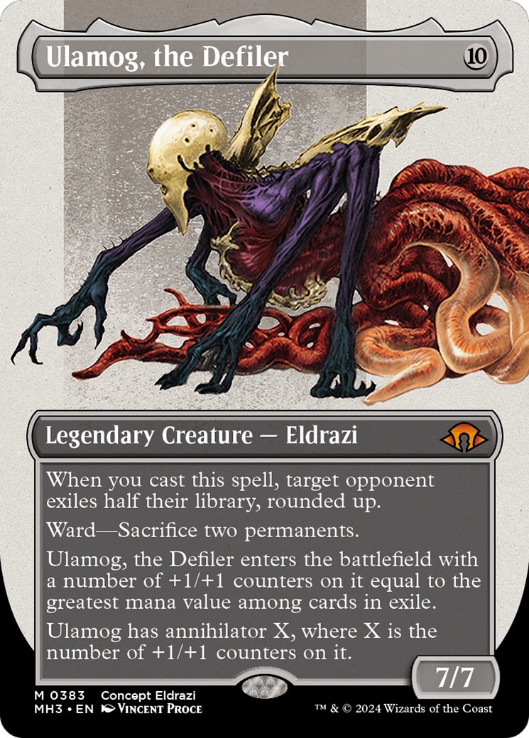Ulamog, the Defiler (Borderless) (383) Foil - Modern Horizons 3