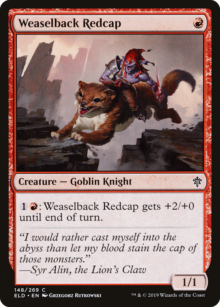 Weaselback Redcap (148) Foil - Throne of Eldraine