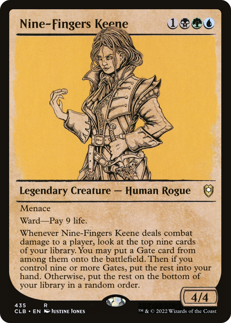 Nine-Fingers Keene (Showcase) (435) - Commander Legends: Battle for Baldur's Gate