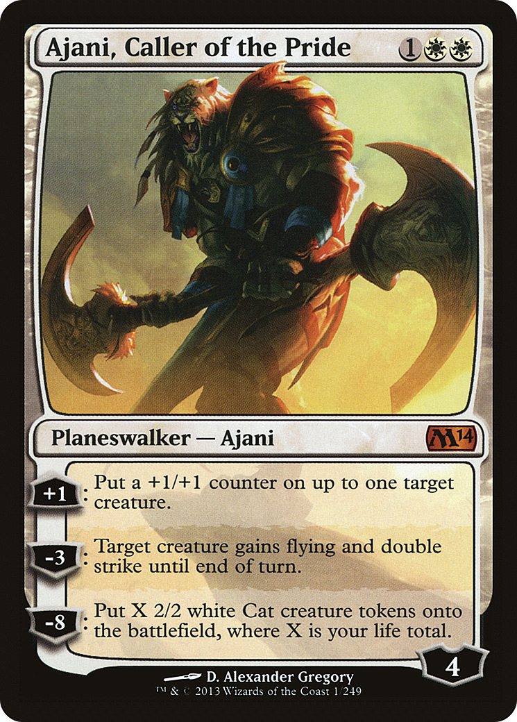 Ajani, Caller of the Pride (001) Foil - Magic 2014