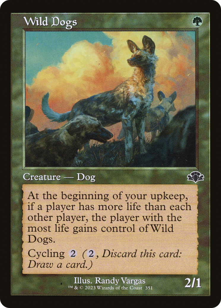 Wild Dogs (Retro) (351) Foil - Dominaria Remastered