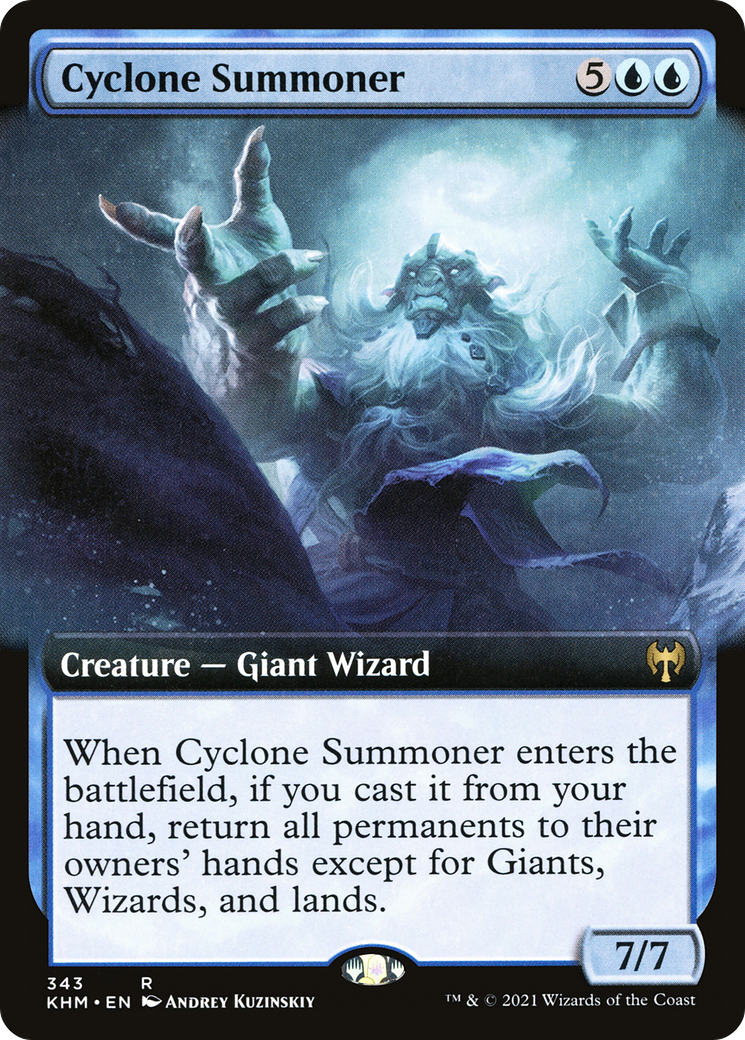Cyclone Summoner (Extended Art) (343) Foil - Kaldheim