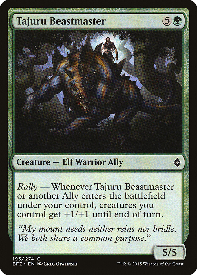 Tajuru Beastmaster (193) Foil - Battle for Zendikar