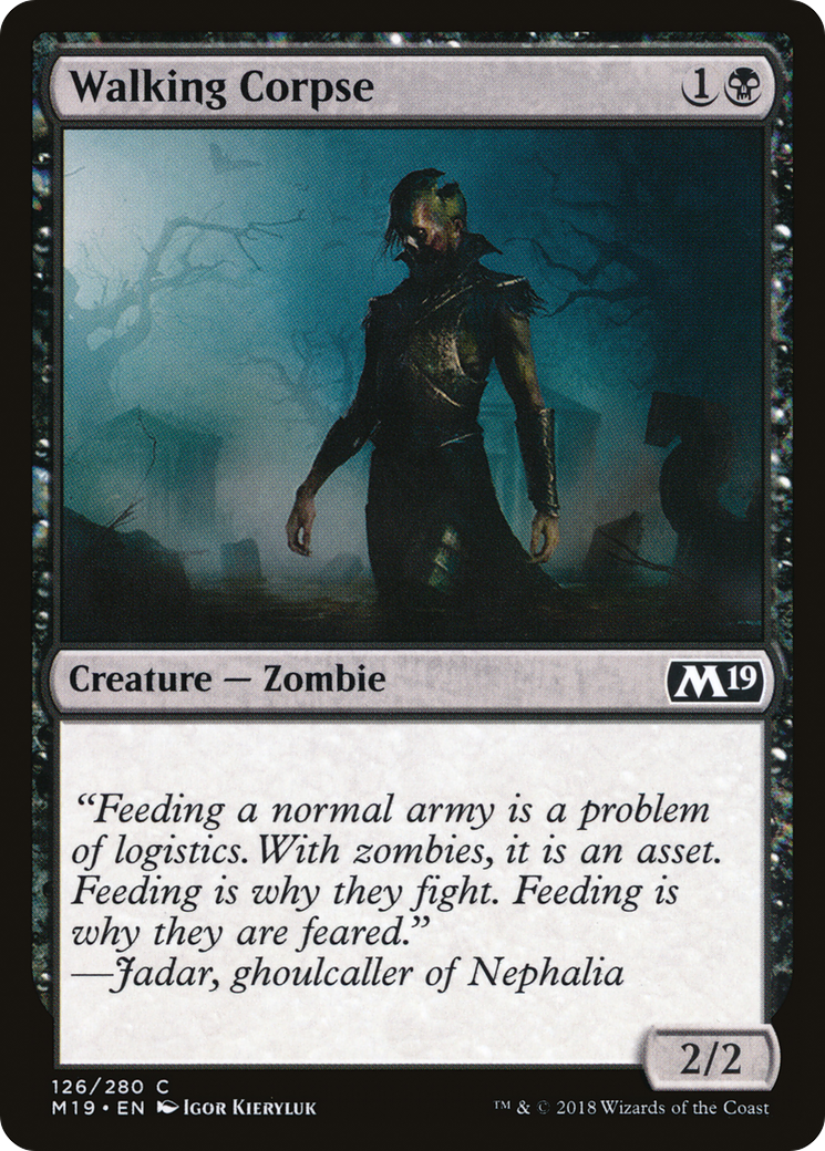 Walking Corpse (126) Foil - Core Set 2019