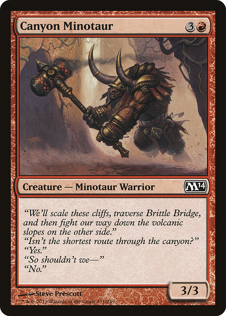 Canyon Minotaur (131) Foil - Magic 2014