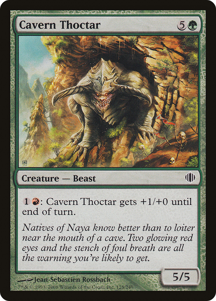 Cavern Thoctar (125) Foil - Shards of Alara
