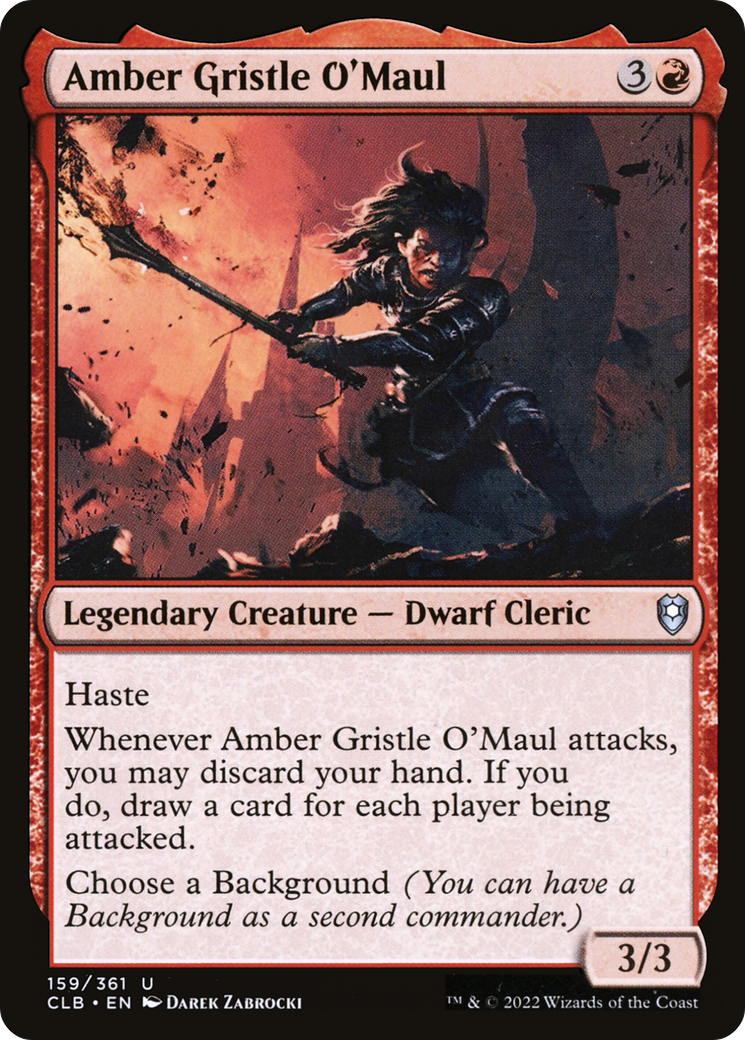 Amber Gristle O'Maul (159) - Commander Legends: Battle for Baldur's Gate