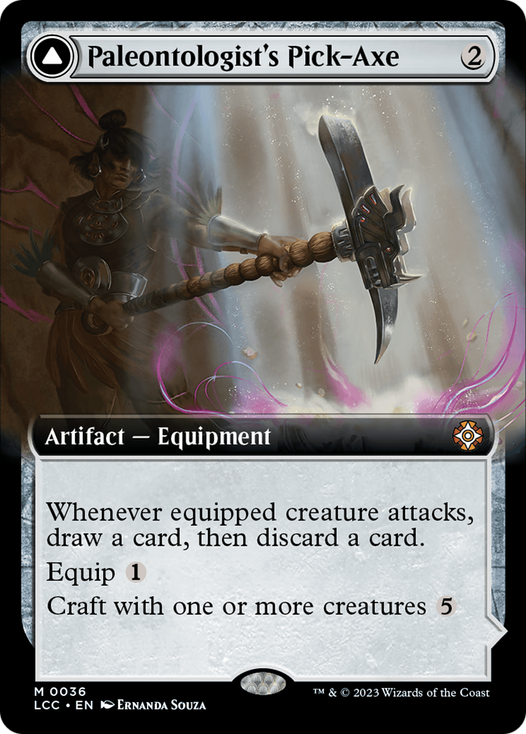 Paleontologist's Pick-Axe (Extended Art) (036) Foil - The Lost Caverns of Ixalan Commander